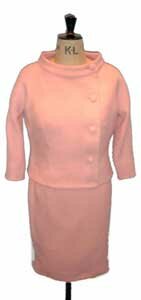 Pink tailored dress by Paul Hawley